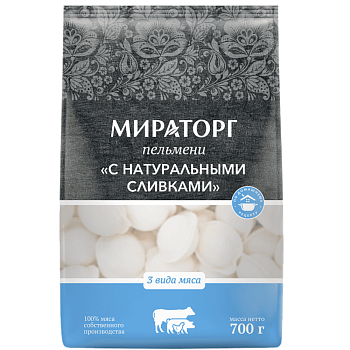 Пельмени Мираторг с натуральными сливками